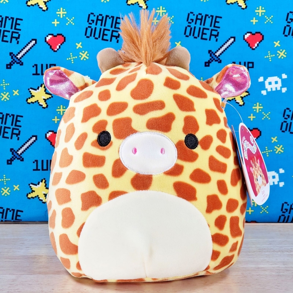 Squishmallow Gary the Giraffe 8" UltraSoft Stuffed Valentine's Day Plush Toy NWT